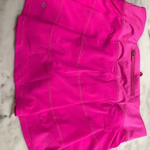 Lululemon Hot Pink Pace Rival Skirt (Tall)